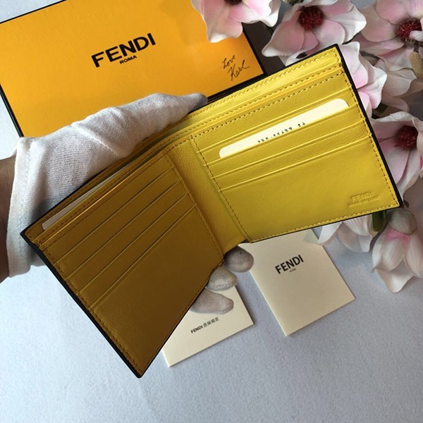 フェンディ 二つ折り財布 コピー コーナーバグズ 7M0274N級品